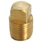 Homeplus+ ATC 1/4 in. MPT Brass Square Head Cored Plug 6JC120810701012 - alternate 1
